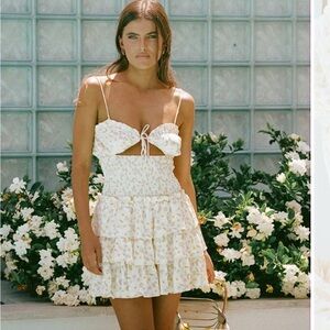Floral Cream Dress